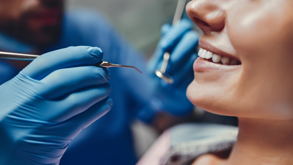 patient getting a dental treatment 