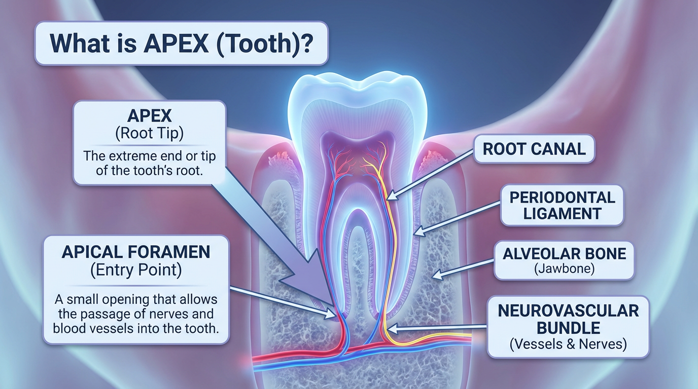 What is Apex (Tooth)? | MCAN Dental Glossary