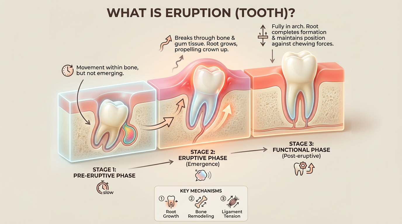 Tooth Rupture What is Eruption (Tooth)? | MCAN Dental Glossary
